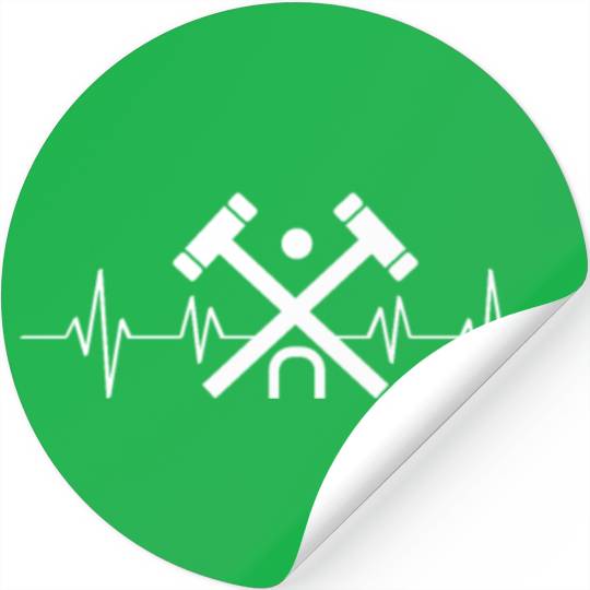 Lawn Game - Golf Croquet Player Stickers