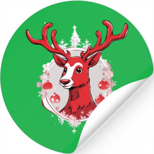 Rudolf Reindeer Stickers