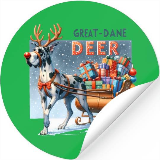 Great Dane Deer Stickers