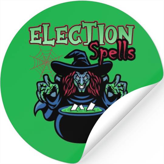 Election Spells Witch Spooky Halloween Meme Voter Stickers
