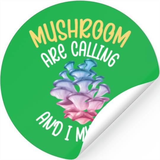 Funny Mushroom Hunting Fungi Mycologist Hiking Stickers