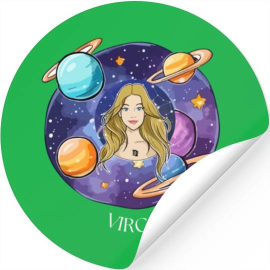 Virgo zodiac sign Stickers