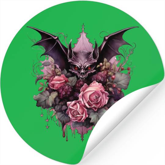 Witch's Bat Stickers