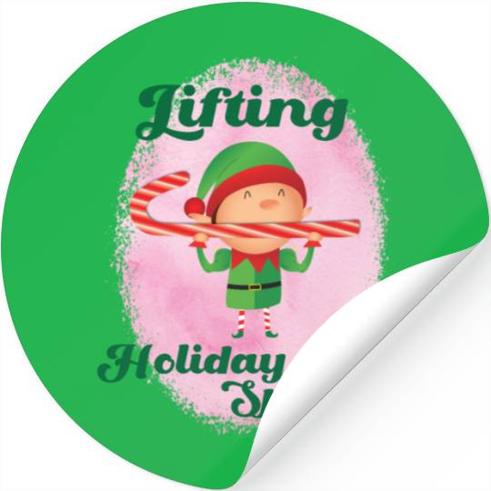 Muscle Elf -Christmas Spirit Workout Stickers