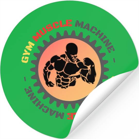 GYM muscle machine Stickers