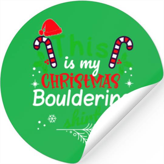 This is my Christmas Bouldering Stickers