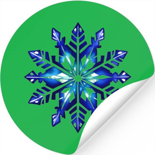 Watercolor snowflake Stickers