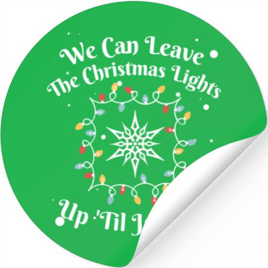 Holiday Cheer Christmas Light Message Stickers