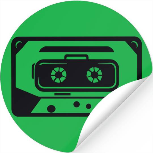 A vintage cassette tape Stickers