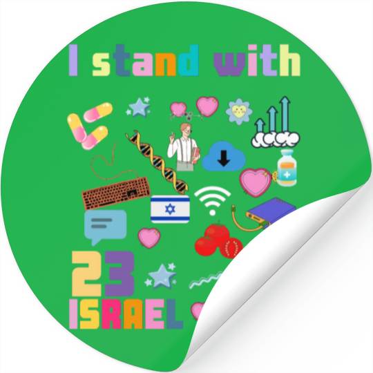 I stand with israel Stickers