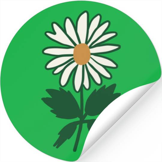Daisy Vector 3 Colors Stickers
