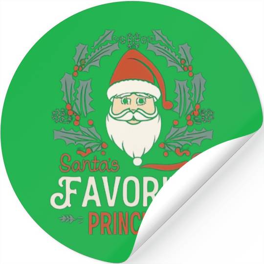Santa's Favorite Principal Christmas Santa Stickers