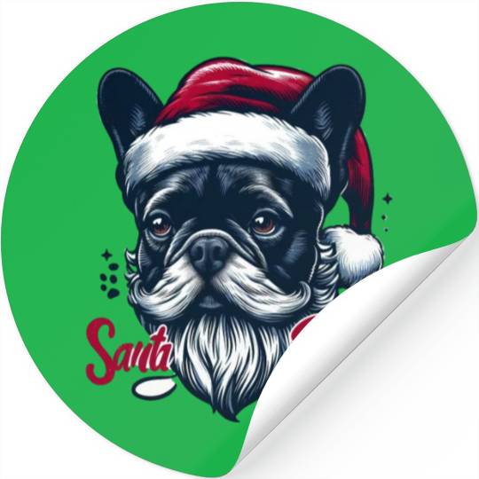 SANTA PAWS IS COMING TO TOWN Stickers