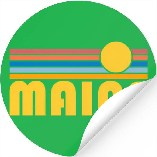 Maine Sunset Maine Stickers