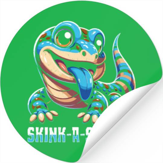 Lizard Collector Reptile Lover Blue Tongue Skink Stickers