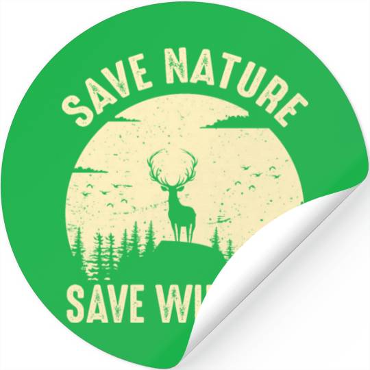 Environment save nature wildlife Stickers