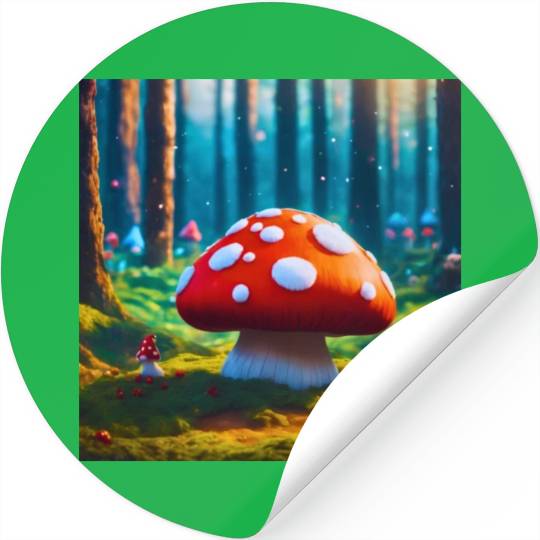 Cute Mushroom Stickers