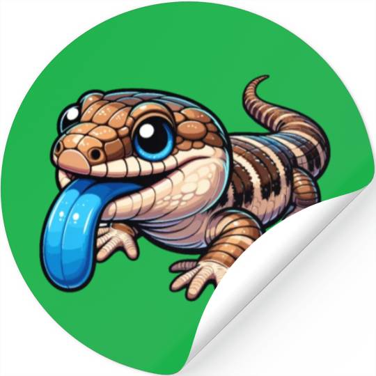 Lizard Collector Reptile Lover Blue Tongue Skink Stickers
