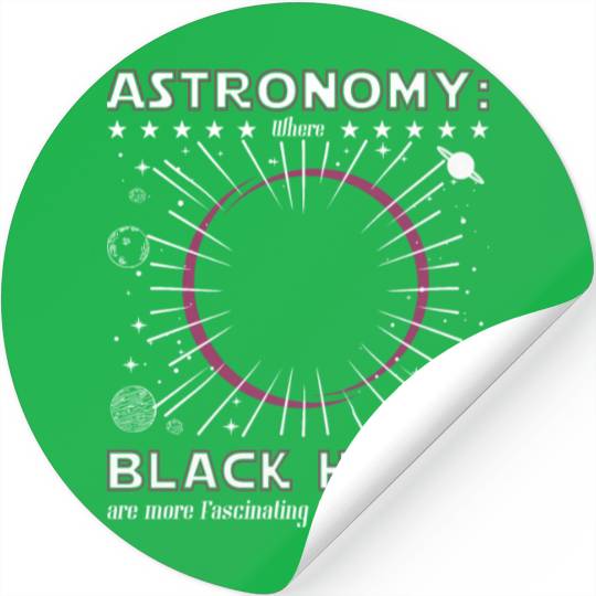 Astronomy black hole Stickers