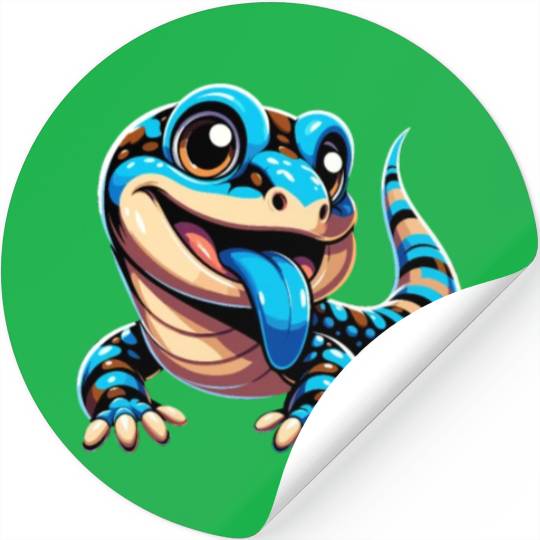 Lizard Collector Reptile Lover Blue Tongue Skink Stickers
