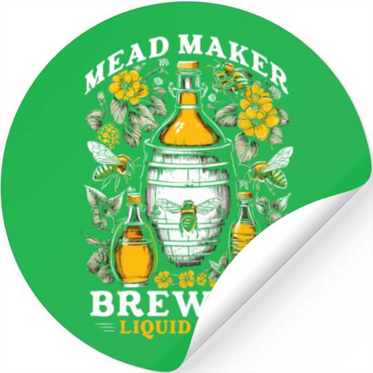 Beekeeping Bee Honey Wine Producer Mead Maker Stickers