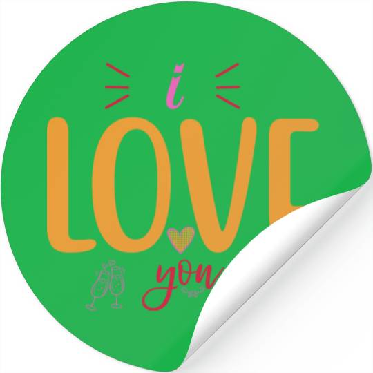 Love You Stickers