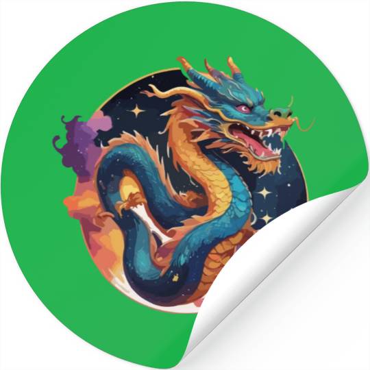 traditional Chinese dragon Stickers