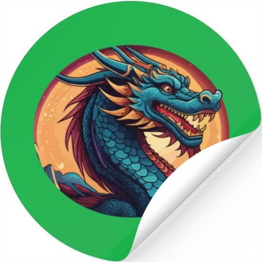 traditional Chinese dragon Stickers