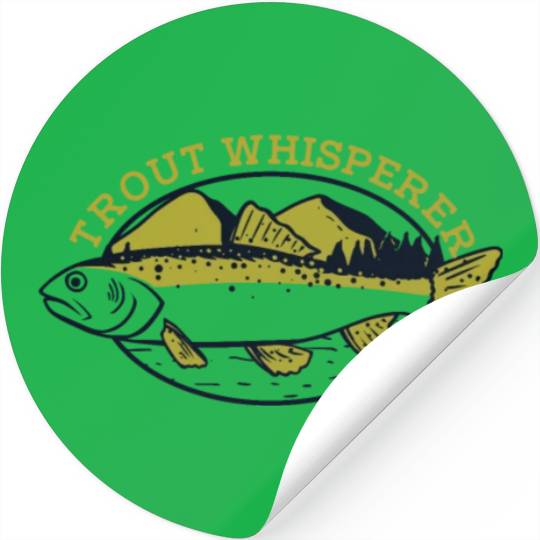 Trout Whisperer Boat Ice Fisherman Deep Sea Fly Stickers