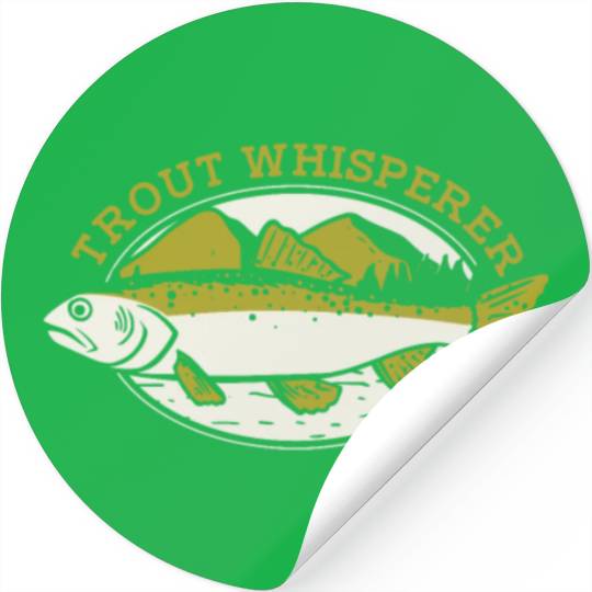 Trout Whisperer Boat Ice Fisherman Deep Sea Fly Stickers