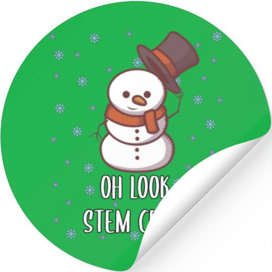 Look Stem Cells Christmas Science Biology Stickers