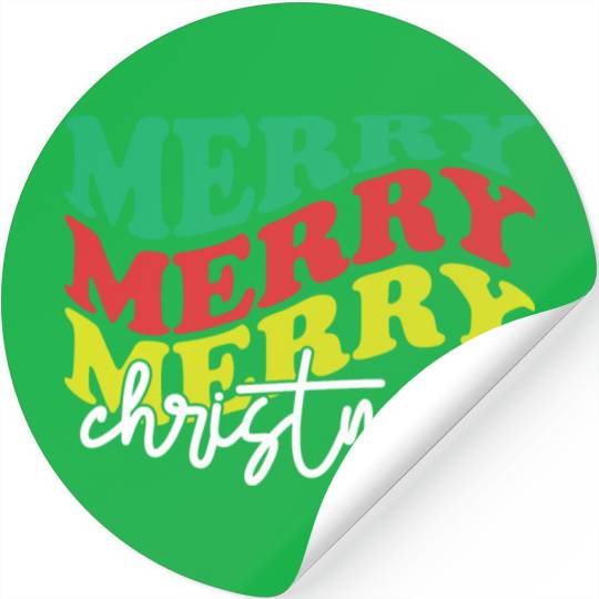 Merry merry merry Christmas, Xmas Design Stickers