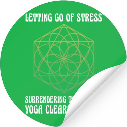 Yoga Clears The Mind Stickers