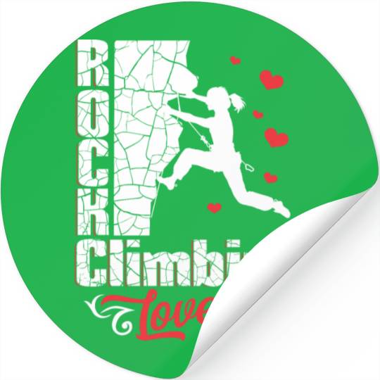 Rock Climbing Lover Stickers