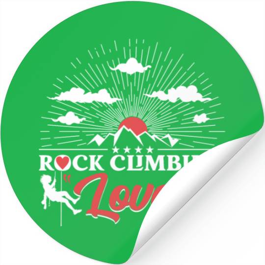Rock Climbing Lover Stickers