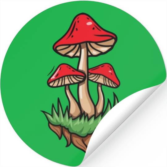 Mushroom garden Stickers