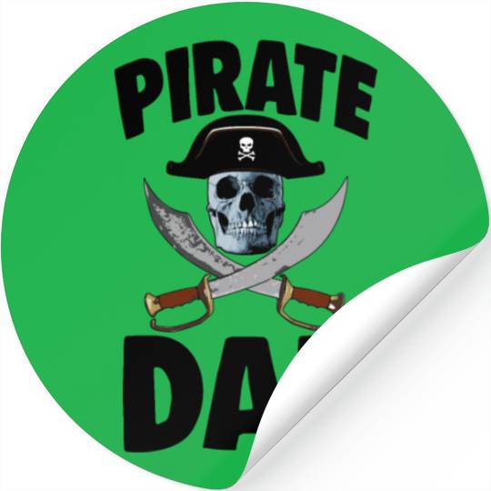Pirate Dad Stickers