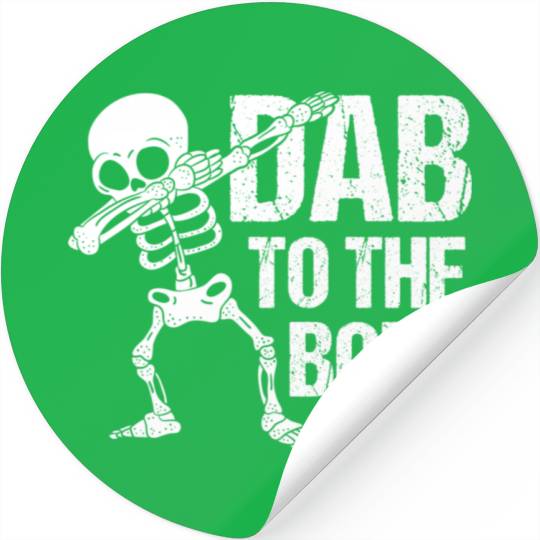 Dab To The Bone Dancing Skeleton Halloween Stickers