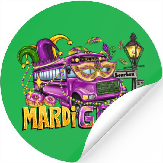 Mardi Gras Stickers