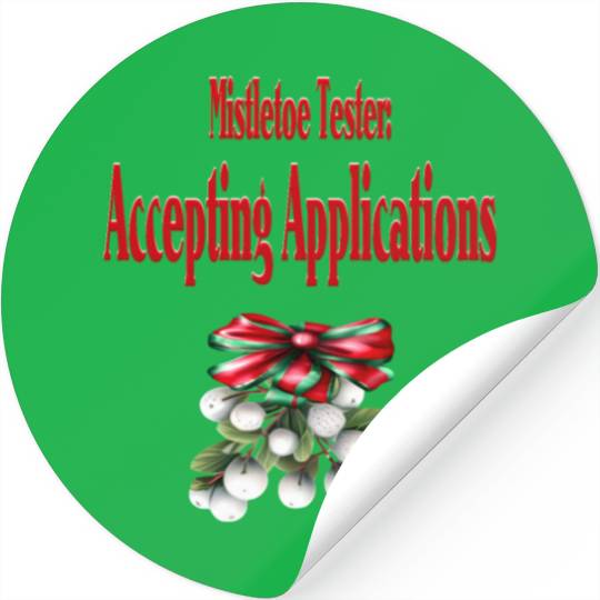 Mistletoe Tester Stickers
