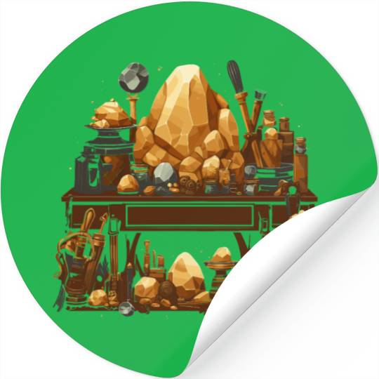 Lapidary Artist Gemstone Stone Collecting Stone Stickers