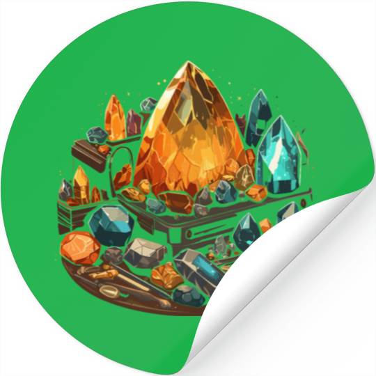 Lapidary Artist Gemstone Stone Collecting Stone Stickers
