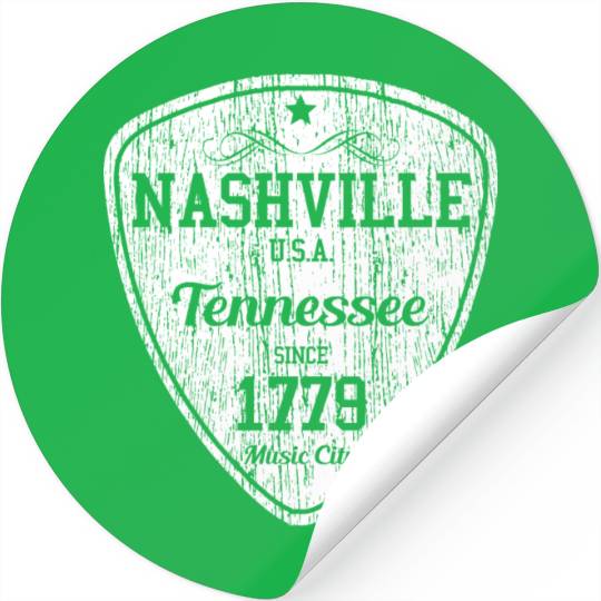 Nashville Tennessee Usa Music City Country Music V Stickers