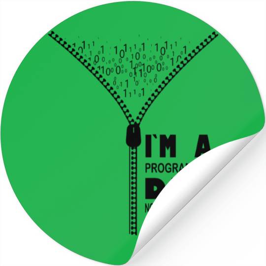 I`m a Programmer Dad Nothing Scares Me Stickers