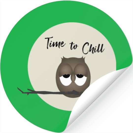 Owl - Time To Chill Stickers
