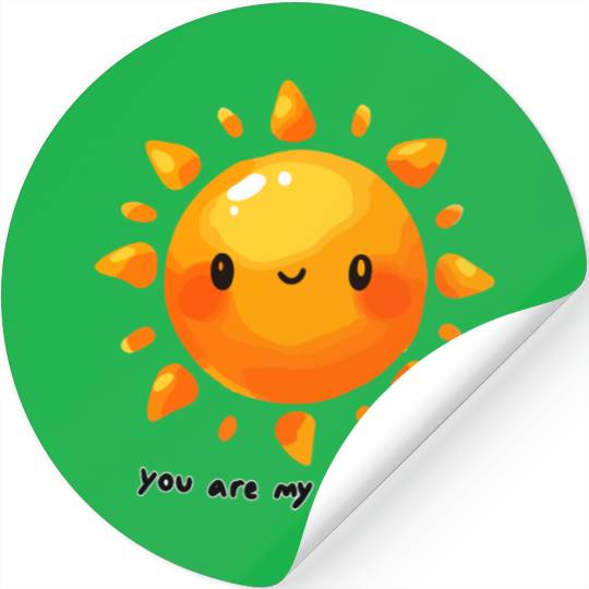 Happy You Are My Sunshine Stickers