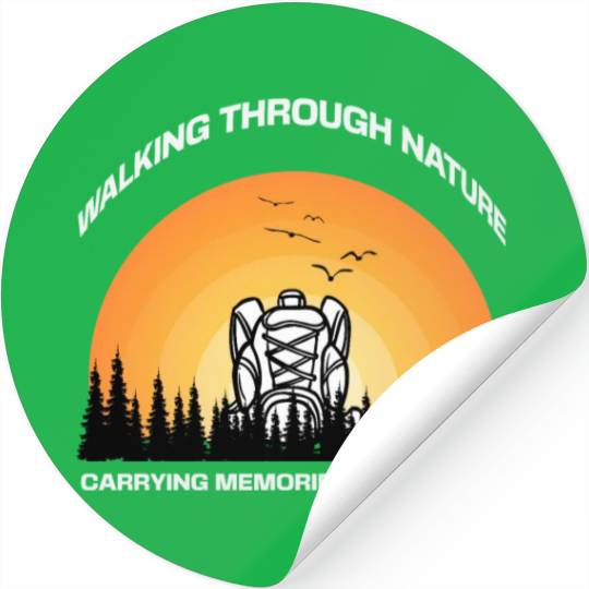 Walking through nature Stickers