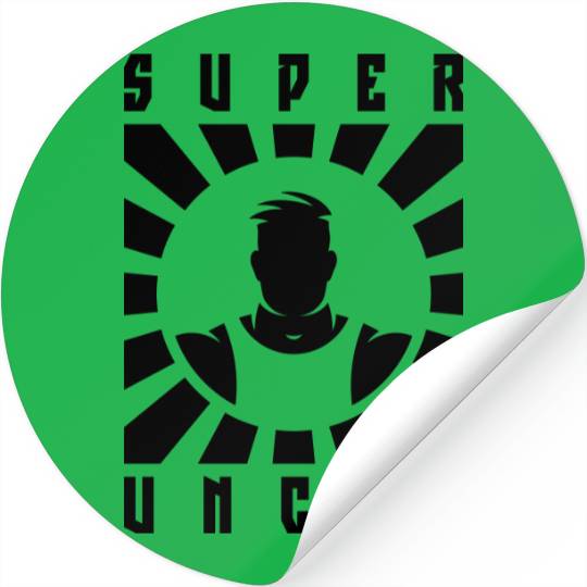 Super Uncle (Rays / Black) Stickers