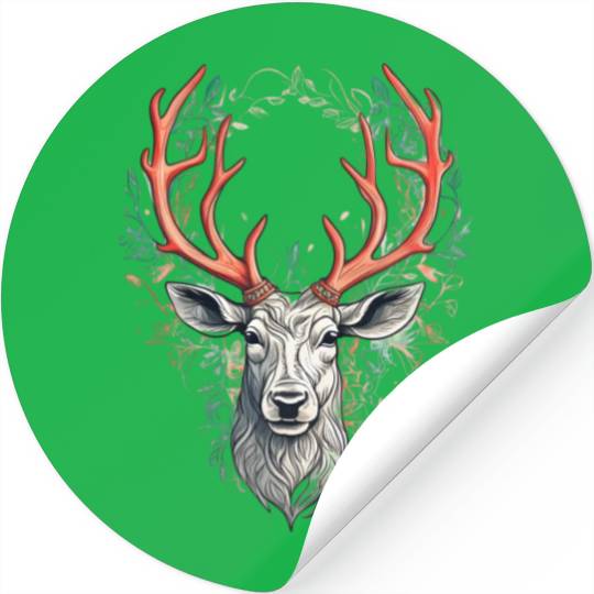 Silent Elegance Reindeer Stickers
