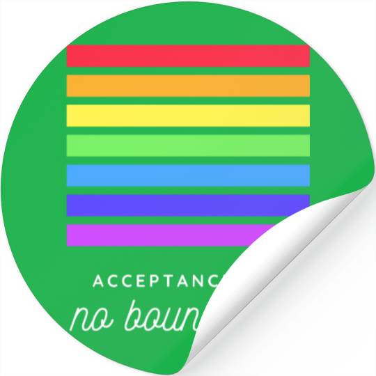 Acceptance Has No Boundaries Stickers